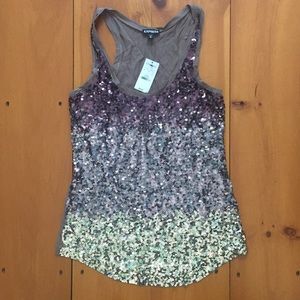 Express sequins tank
